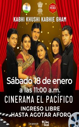KABHI KHUSHI KABHIE GHAM (18 DE ENERO) INGRESO LIBRE